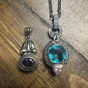 Vintage Silver 925 Necklace with Extra Pendant